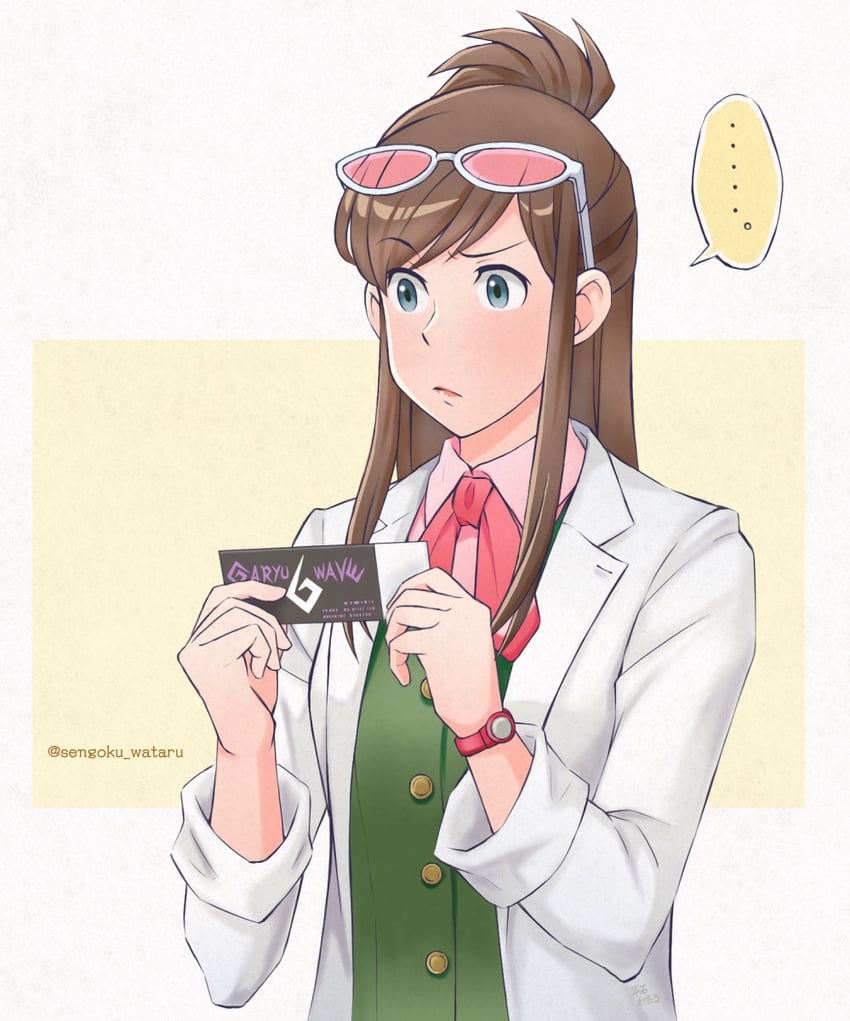 ema skye (ace attorney and 1 more) drawn by hiraishi_wataru
