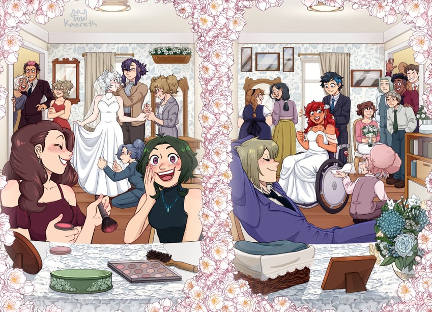 suletta mercury, miorine rembran, secelia dote, guel jeturk, elan ceres, and 15 more (gundam and 1 more) drawn by kaereth