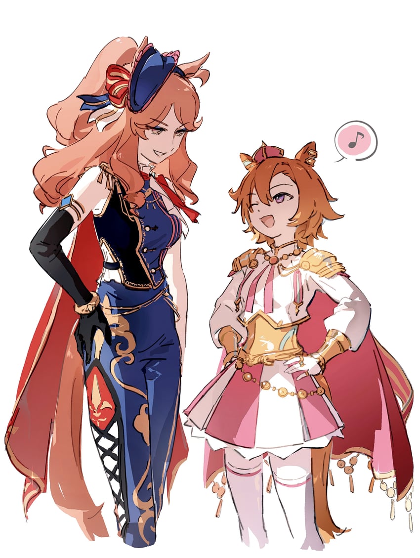 t.m. opera o and montjeu (umamusume) drawn by meloen_ha