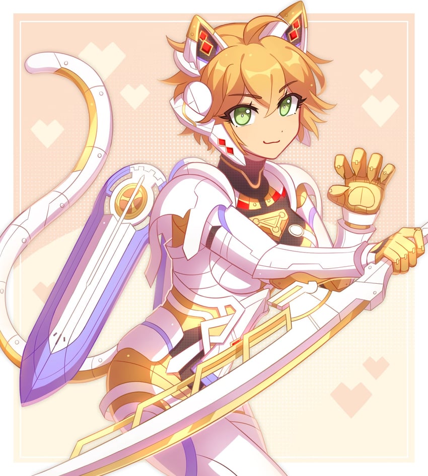 fiora and mecha-fiora (xenoblade chronicles and 1 more) drawn by enni