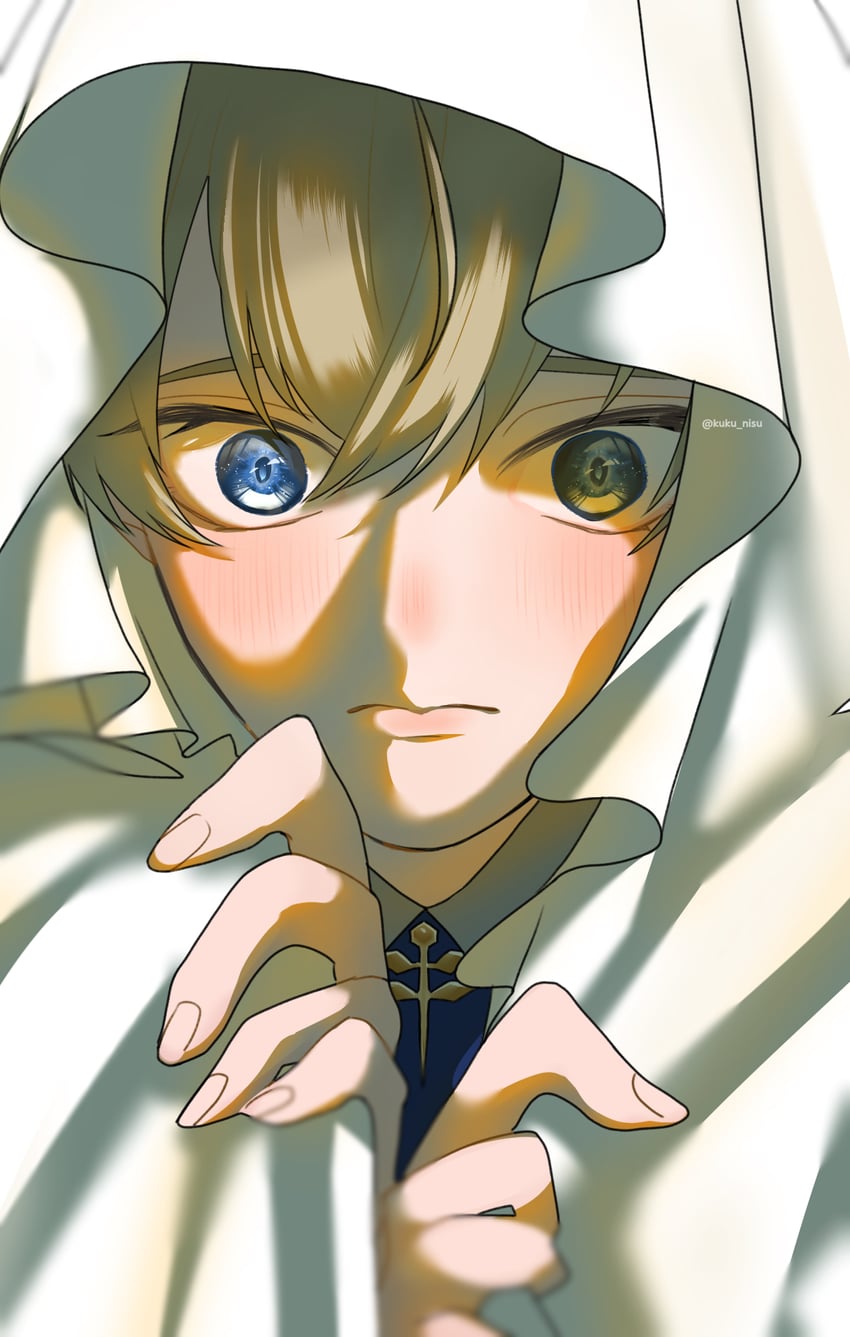 luke (obey me!: one master to rule them all!) drawn by kuku_nisu