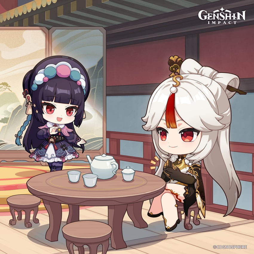 ningguang and yun jin (genshin impact)