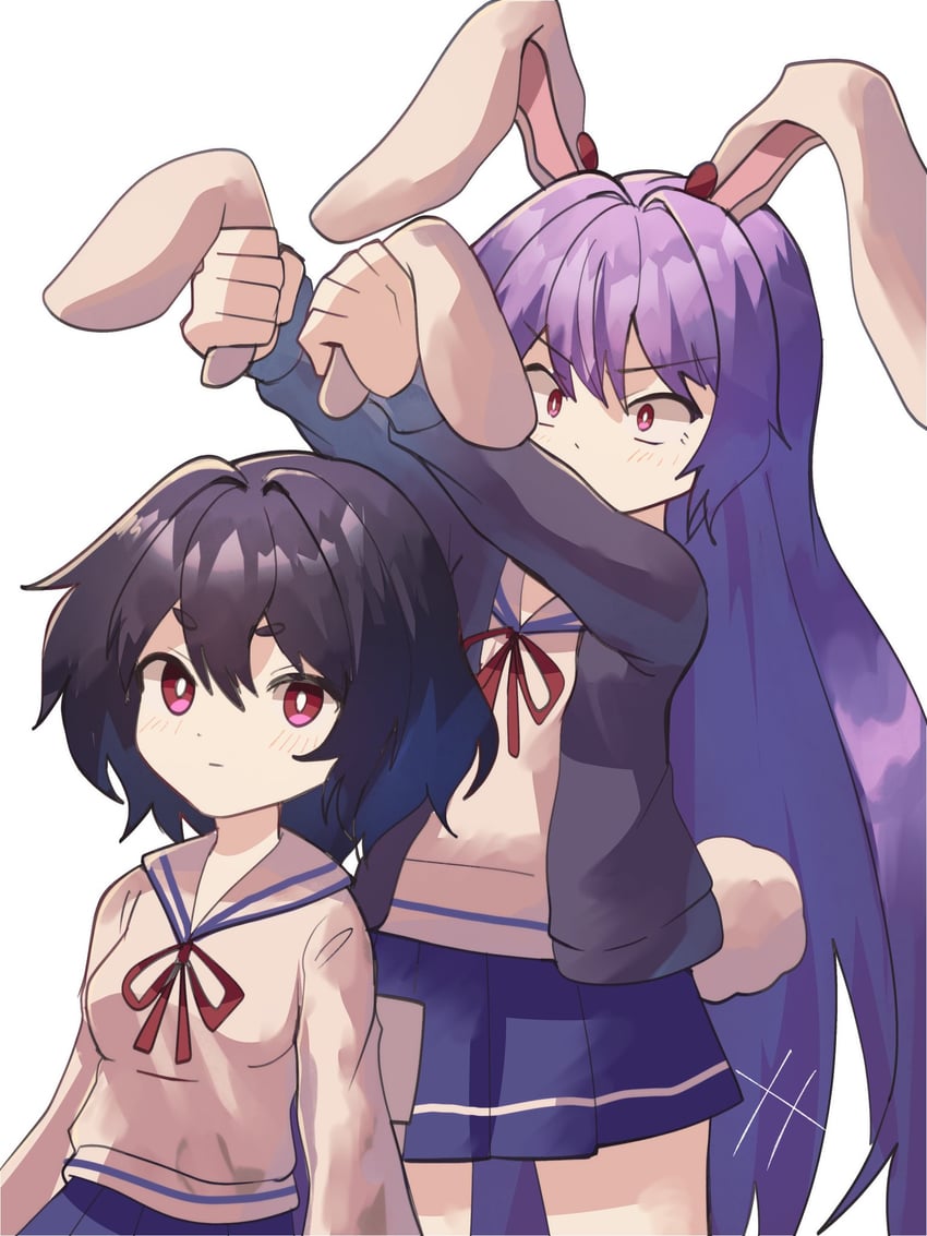 reisen udongein inaba and inaba tewi (touhou and 2 more) drawn by plus2sf