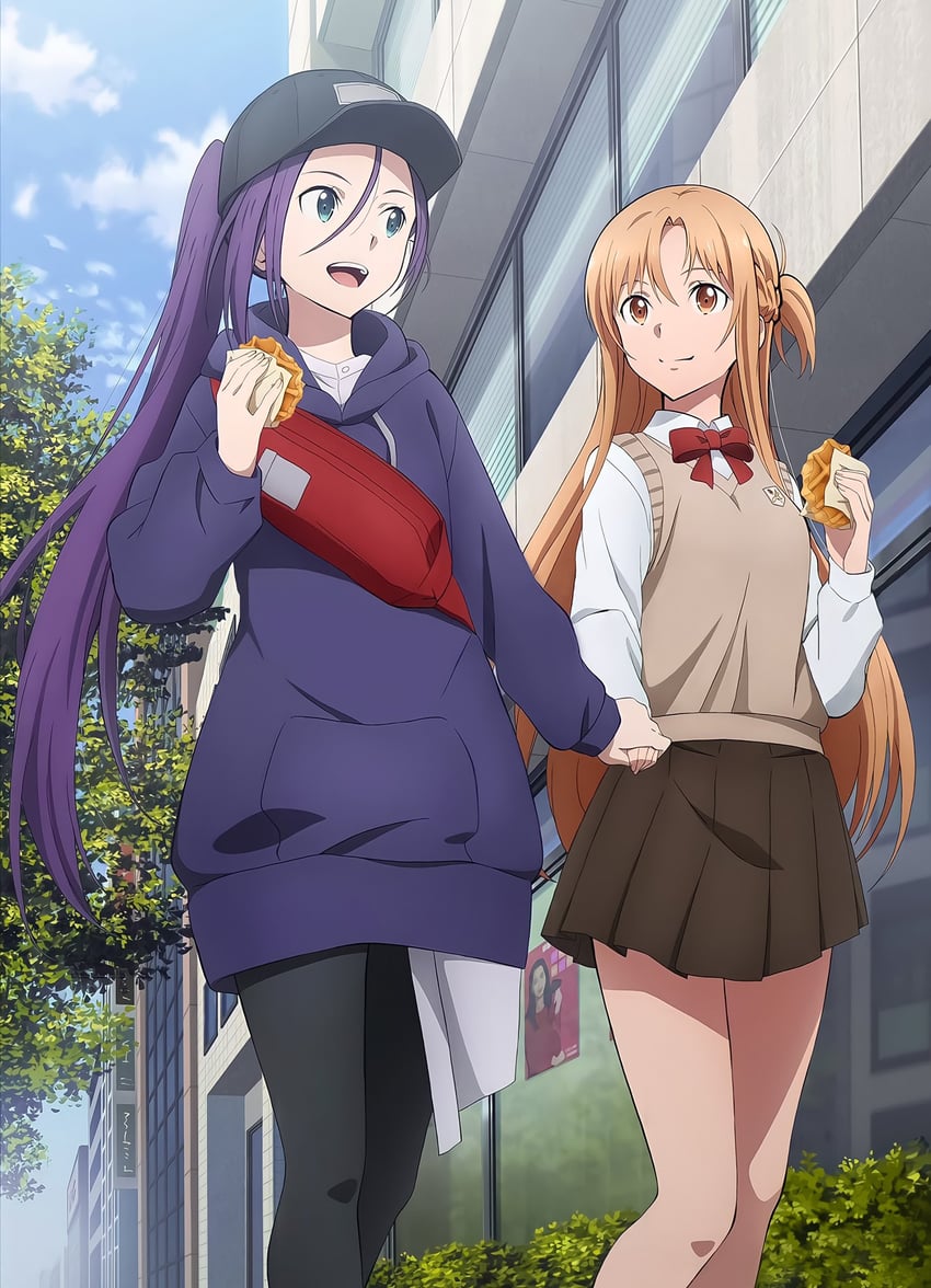 asuna and tozawa misumi (sword art online and 1 more)