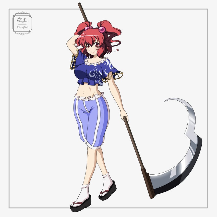 onozuka komachi and ringo (touhou) drawn by remyfive