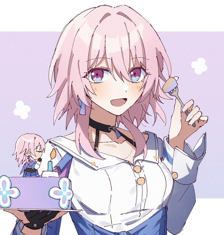 march 7th (honkai and 1 more) drawn by purin_234