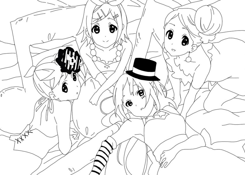 hatsune miku, kagamine rin, kagamine len, and megurine luka (vocaloid and 1 more) drawn by guppy_(disneyinpark)