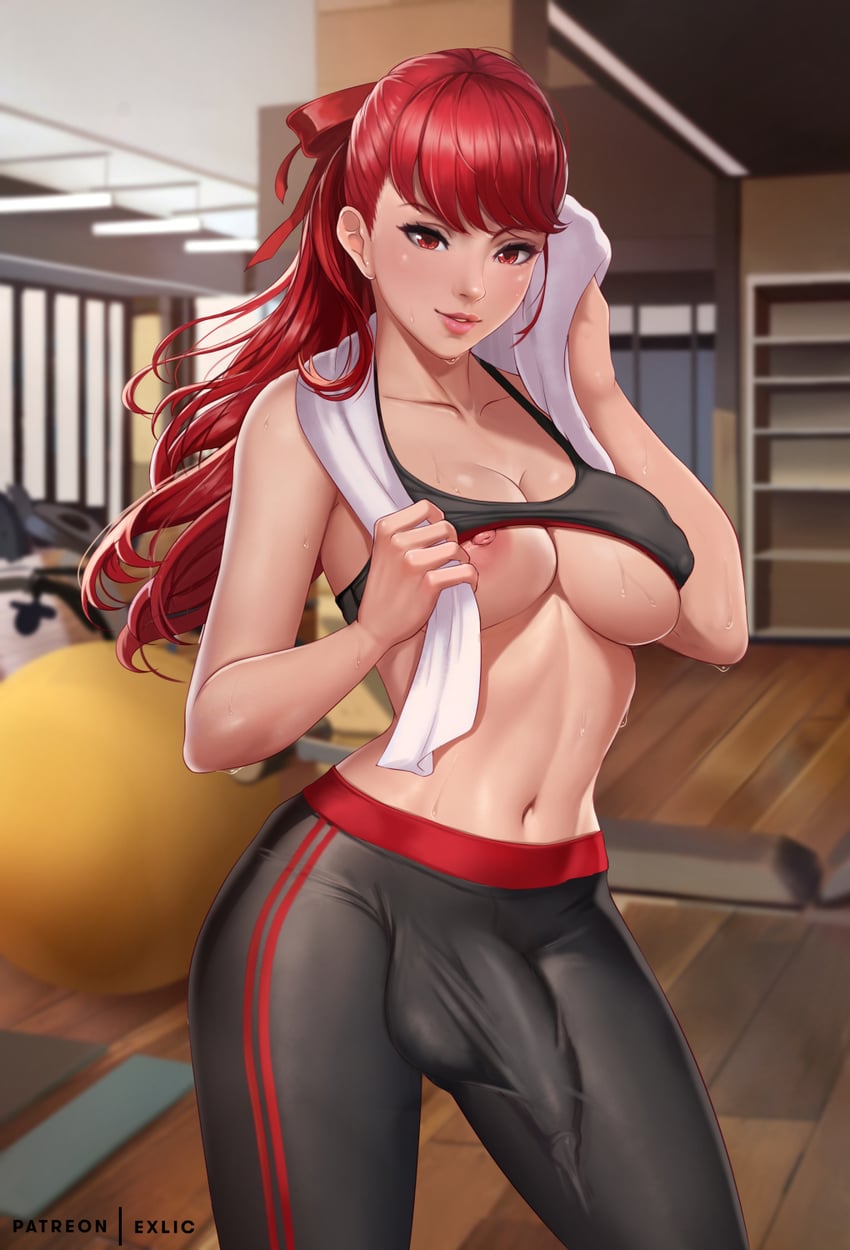 yoshizawa kasumi (persona and 2 more) drawn by exlic