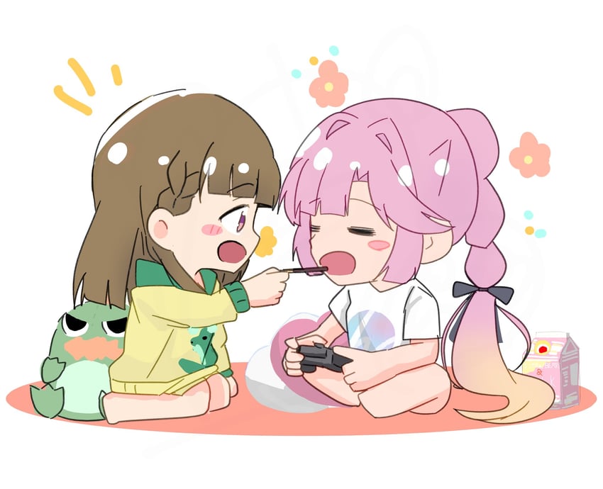 anyoji hime, kachimachi kosuzu, and gonzales (love live! and 1 more) drawn by kisaragi_yukitora