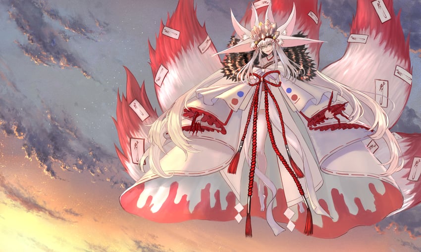tamamo and koyanskaya (fate and 1 more) drawn by user_wgzm2223