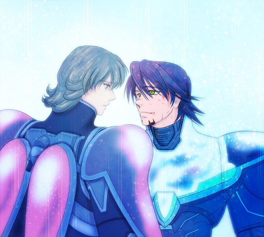 barnaby brooks jr., kaburagi t. kotetsu, and wild tiger (tiger & bunny) drawn by death-size