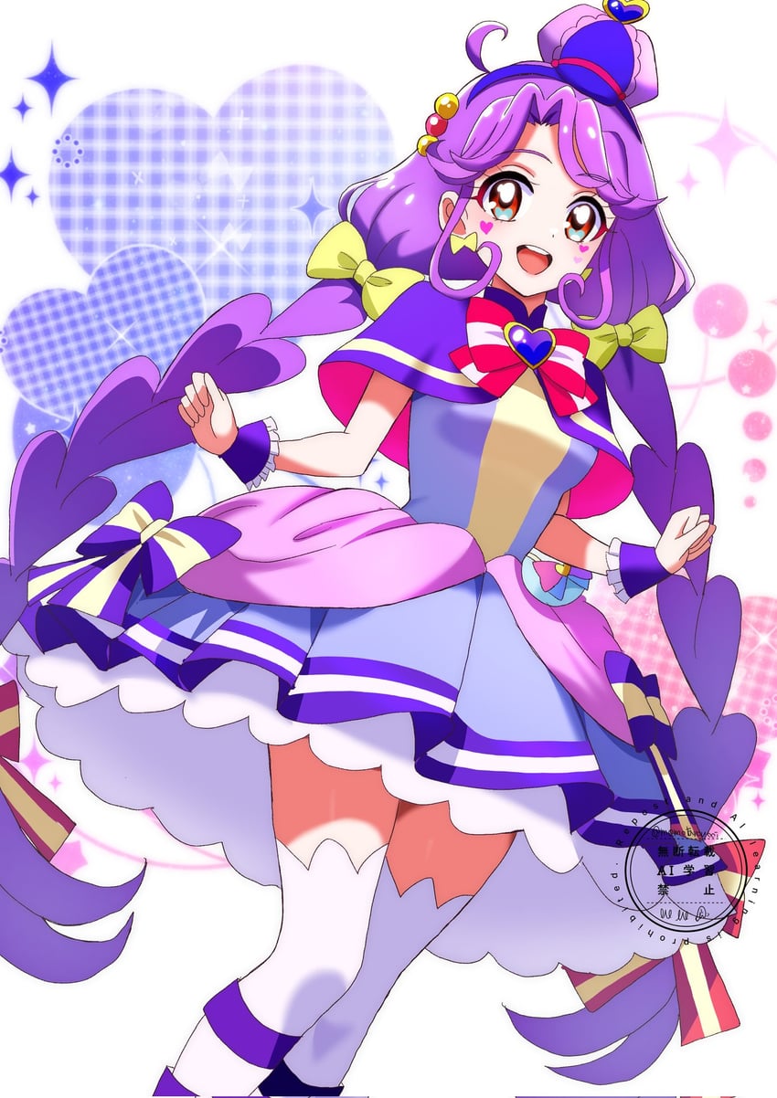 suzumura sango, cure friendy, and cure coral (precure and 2 more) drawn by momotarouooi
