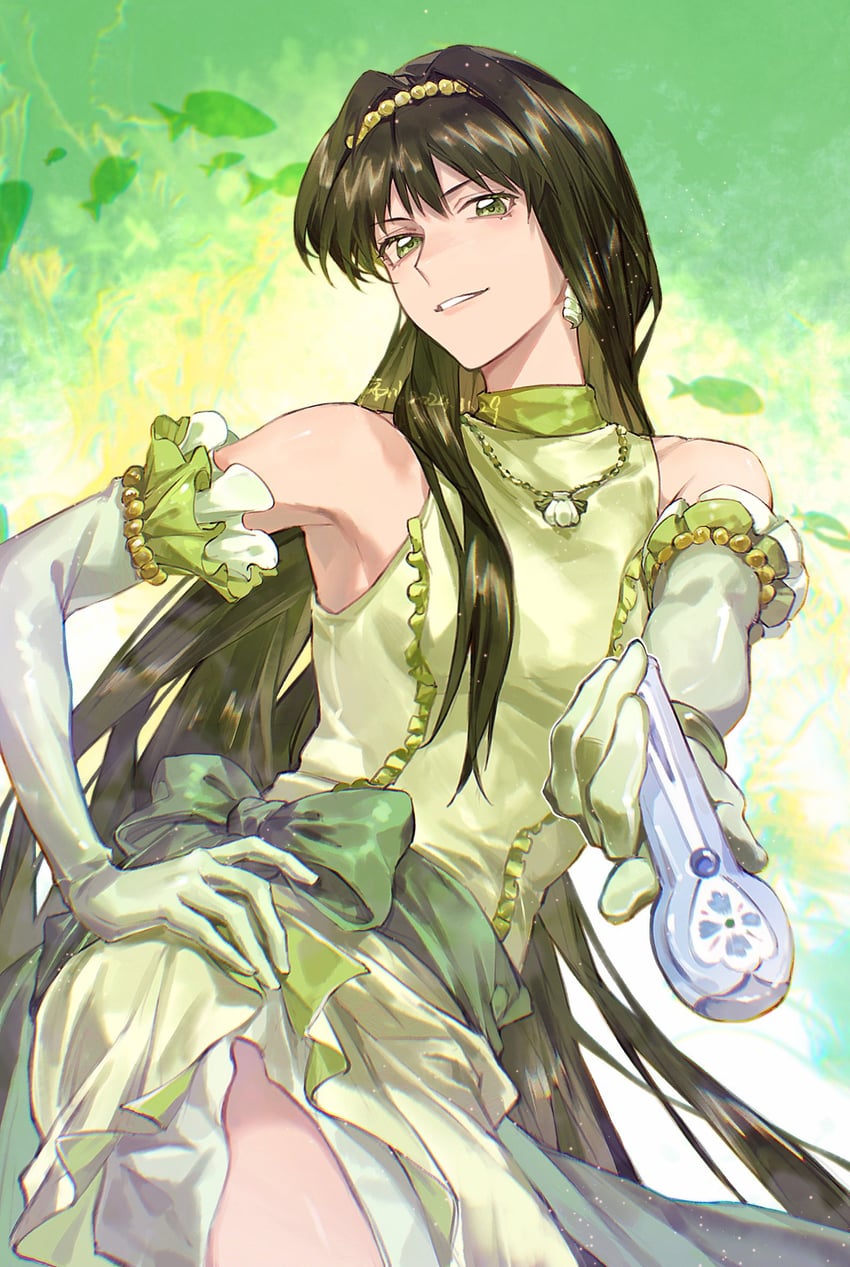 touin rina (mermaid melody pichi pichi pitch) drawn by xuchuan