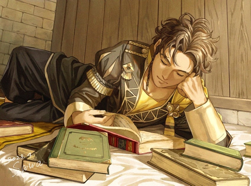 claude von riegan (fire emblem and 1 more) drawn by sawaponu3