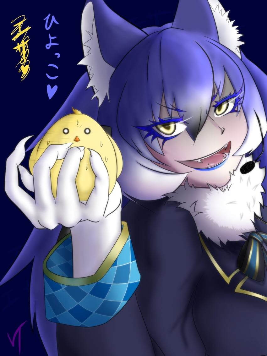 dire wolf (kemono friends and 1 more) drawn by viti_sataa