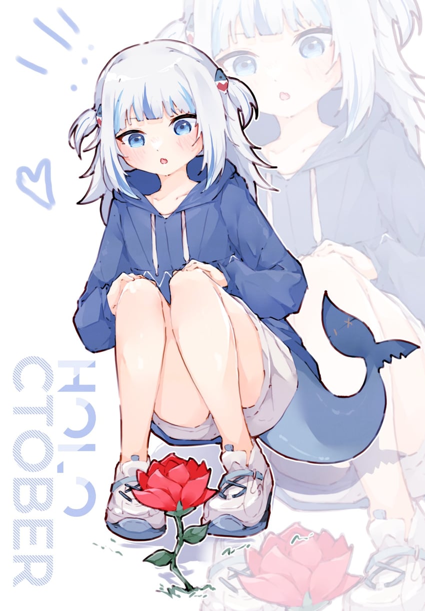 gawr gura (hololive and 1 more) drawn by ma_draws