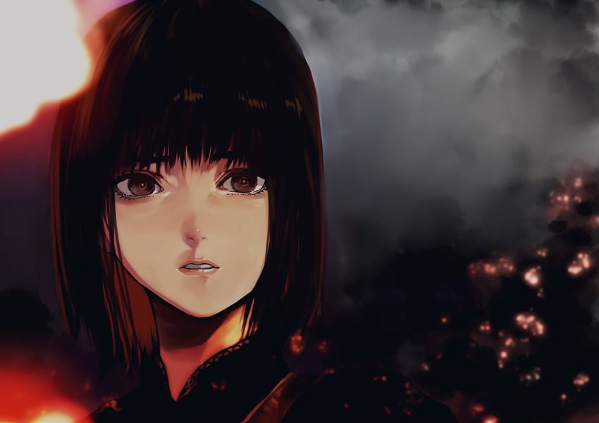 amakura mayu (fatal frame and 1 more) drawn by gauss_<bokashi