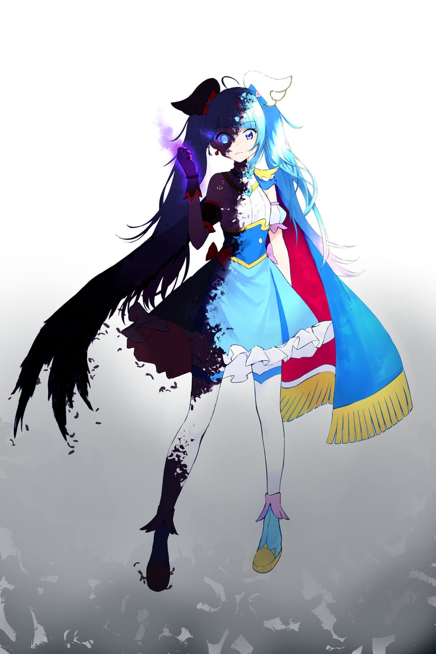 sora harewataru and cure sky (precure and 1 more) drawn by grim_jisoo