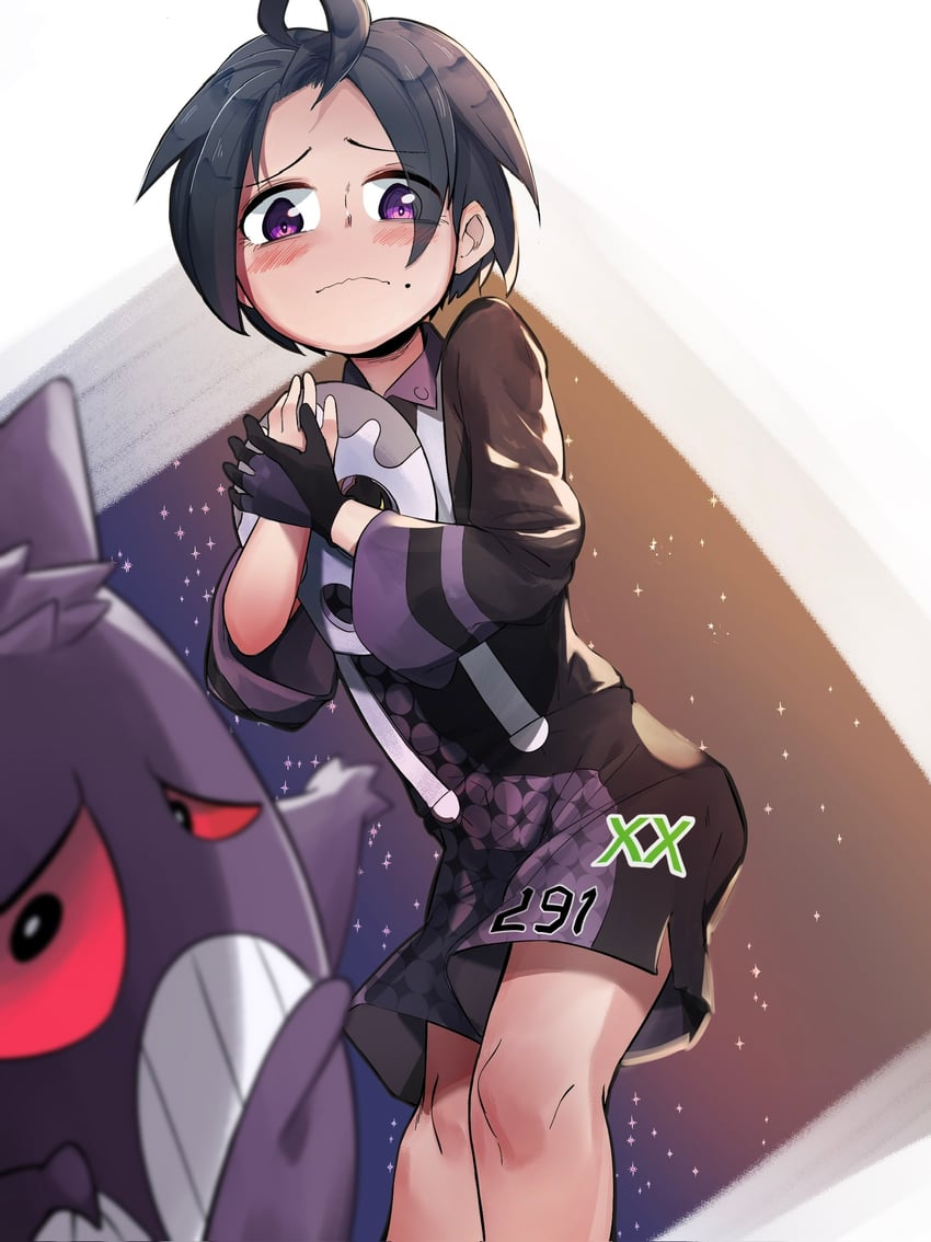 gengar and allister (pokemon and 1 more) drawn by shu187