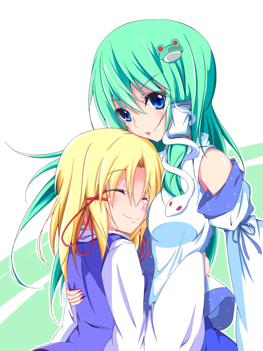 kochiya sanae and moriya suwako (touhou) drawn by asn_s