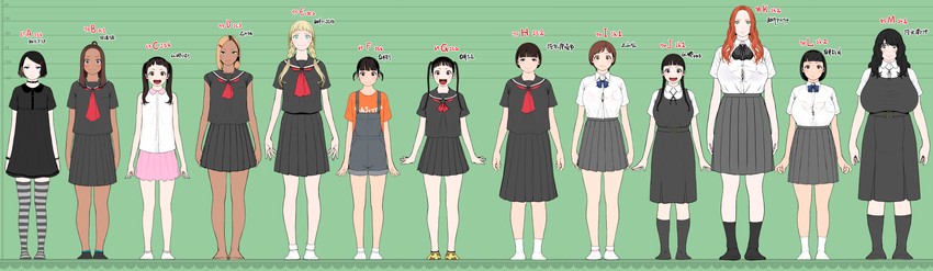 tama, angelica, lisa, maria, adelina, and 5 more (original) drawn by kuzukago_(bitchmaker)