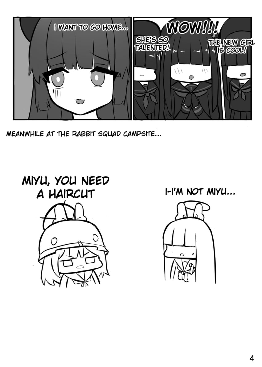 miyu, saki, and justice task force member (blue archive) drawn by mecham