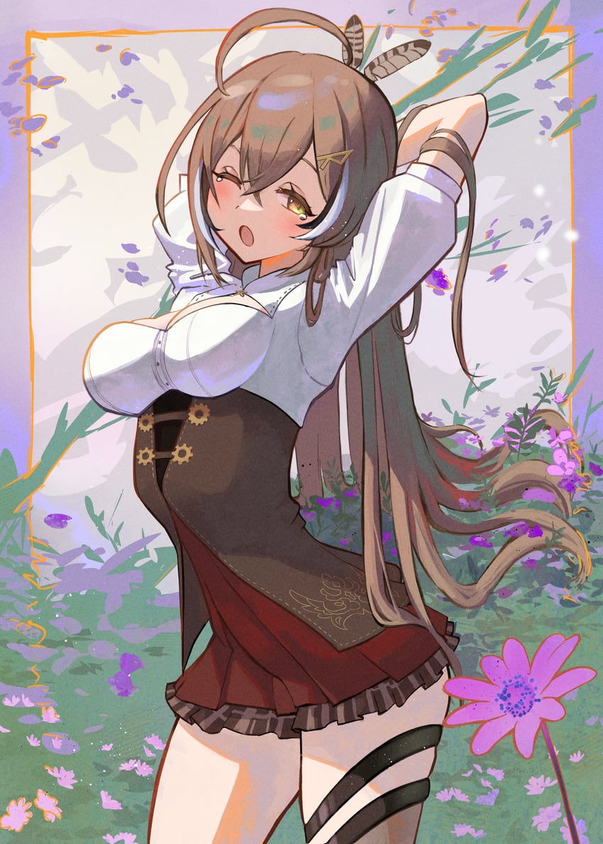 nanashi mumei (hololive and 1 more) drawn by besi_(besidoesart)