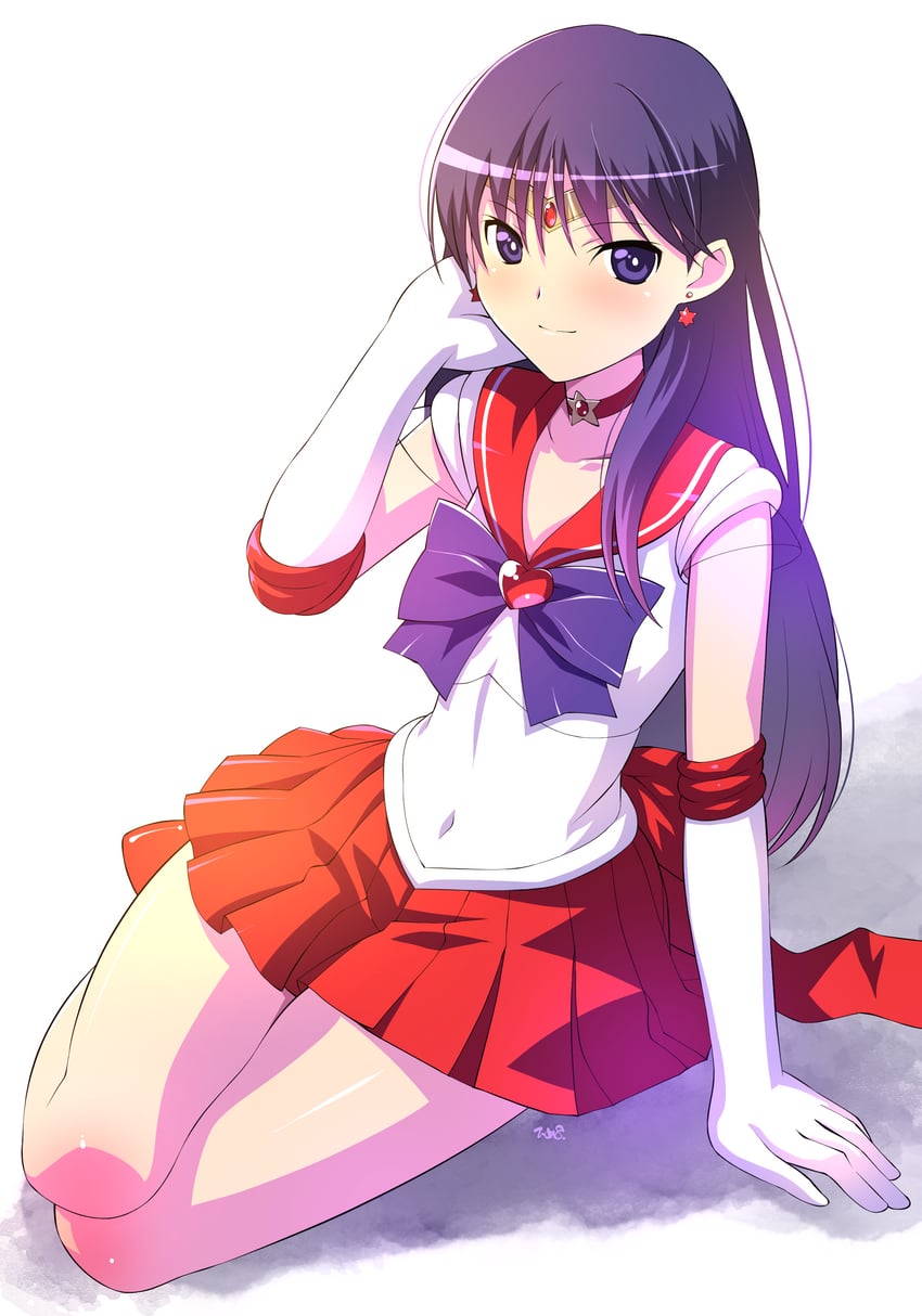 hino rei, sailor mars, and super sailor mars (bishoujo senshi sailor moon) drawn by himehachi_(hime8manga)