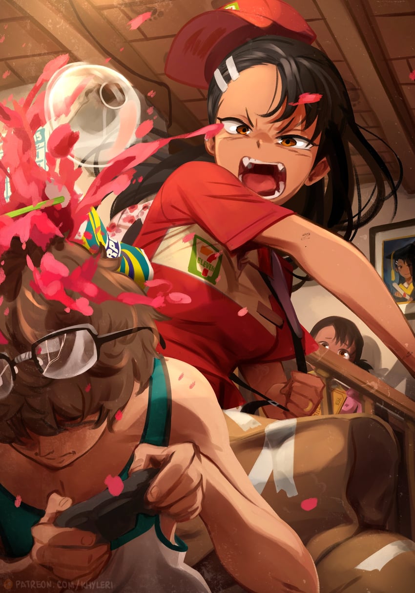 nagatoro hayase and hachiouji naoto (ijiranaide nagatoro-san and 1 more) drawn by khyle.