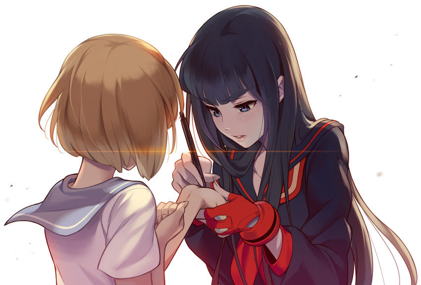 senketsu, kiryuuin satsuki, and mankanshoku mako (kill la kill) drawn by 1000marie