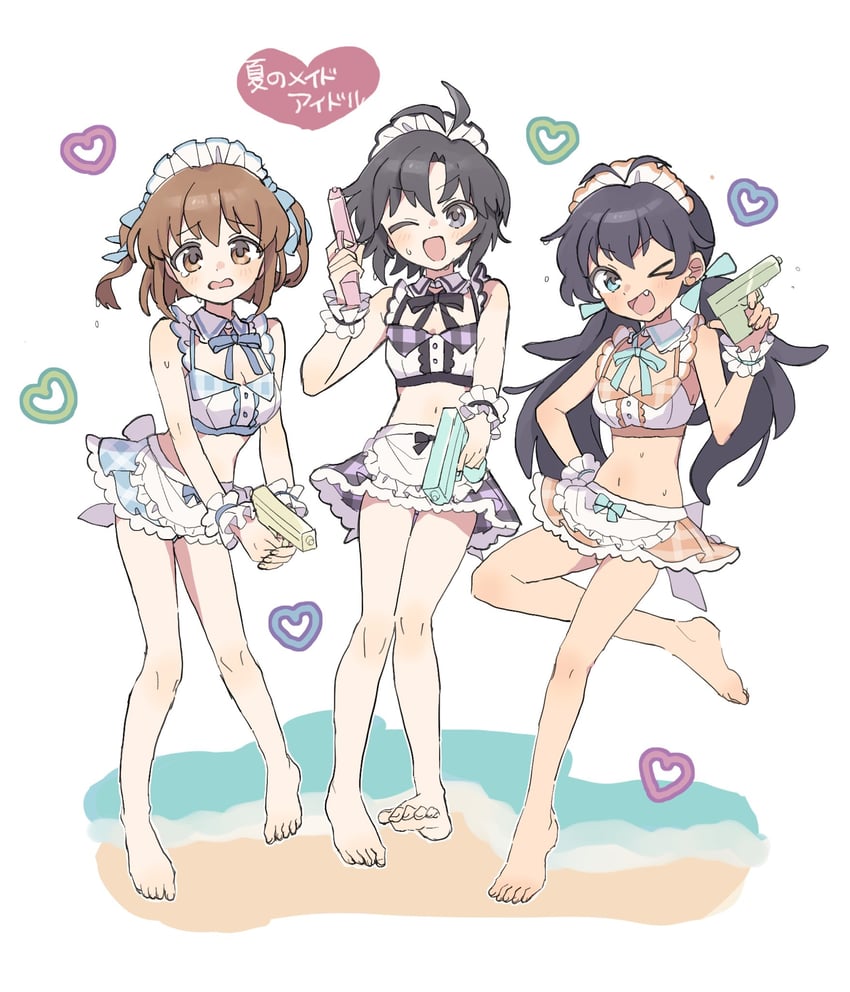 kikuchi makoto, ganaha hibiki, and hagiwara yukiho (idolmaster and 2 more) drawn by pnt_0202