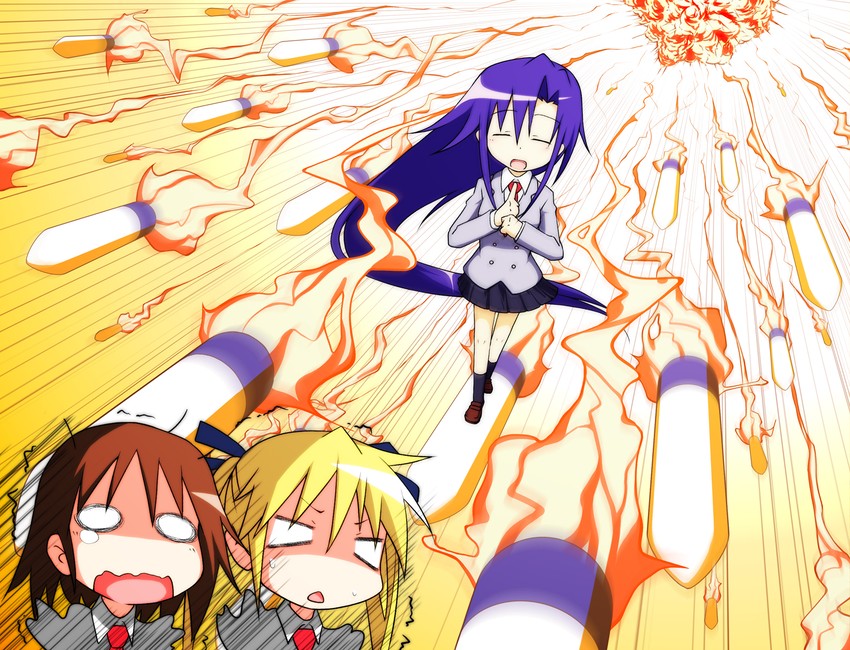 sonya, oribe yasuna, and goshiki agiri (kill me baby) drawn by puru_(manatsu)