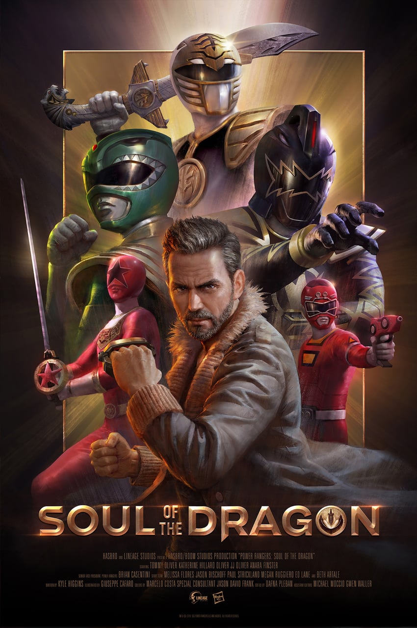 dragon ranger, mighty morphin green ranger, kiba ranger, mighty morphin white ranger, red racer, and 7 more (real life and 11 more) drawn by alonchou