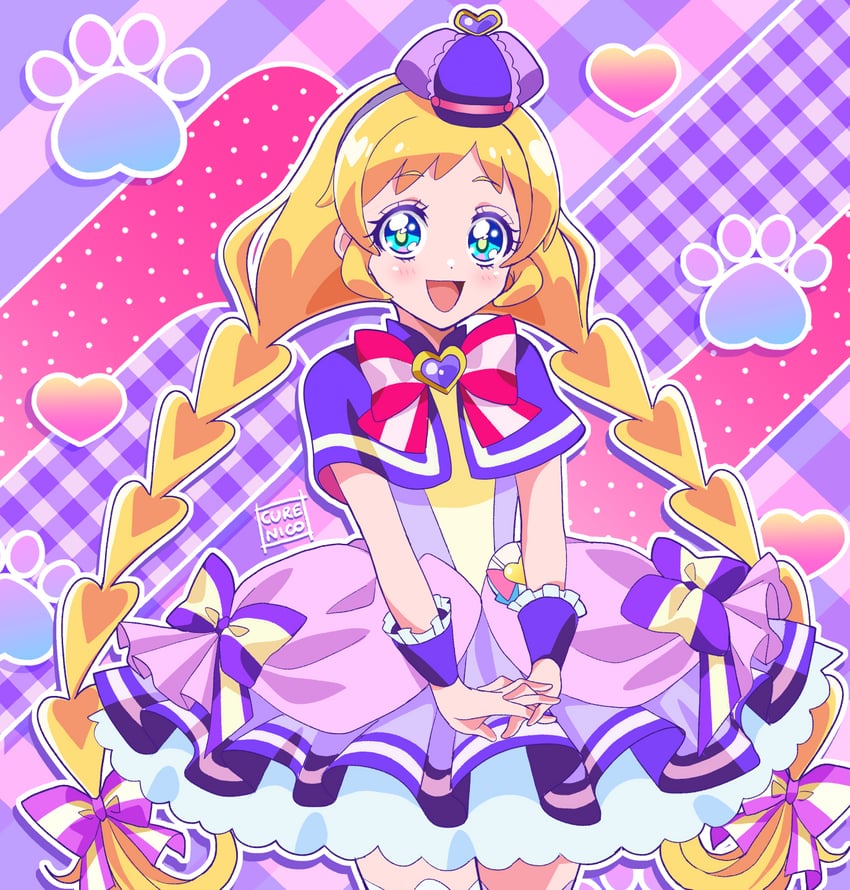 inukai iroha and cure friendy (precure and 1 more) drawn by cure_nico