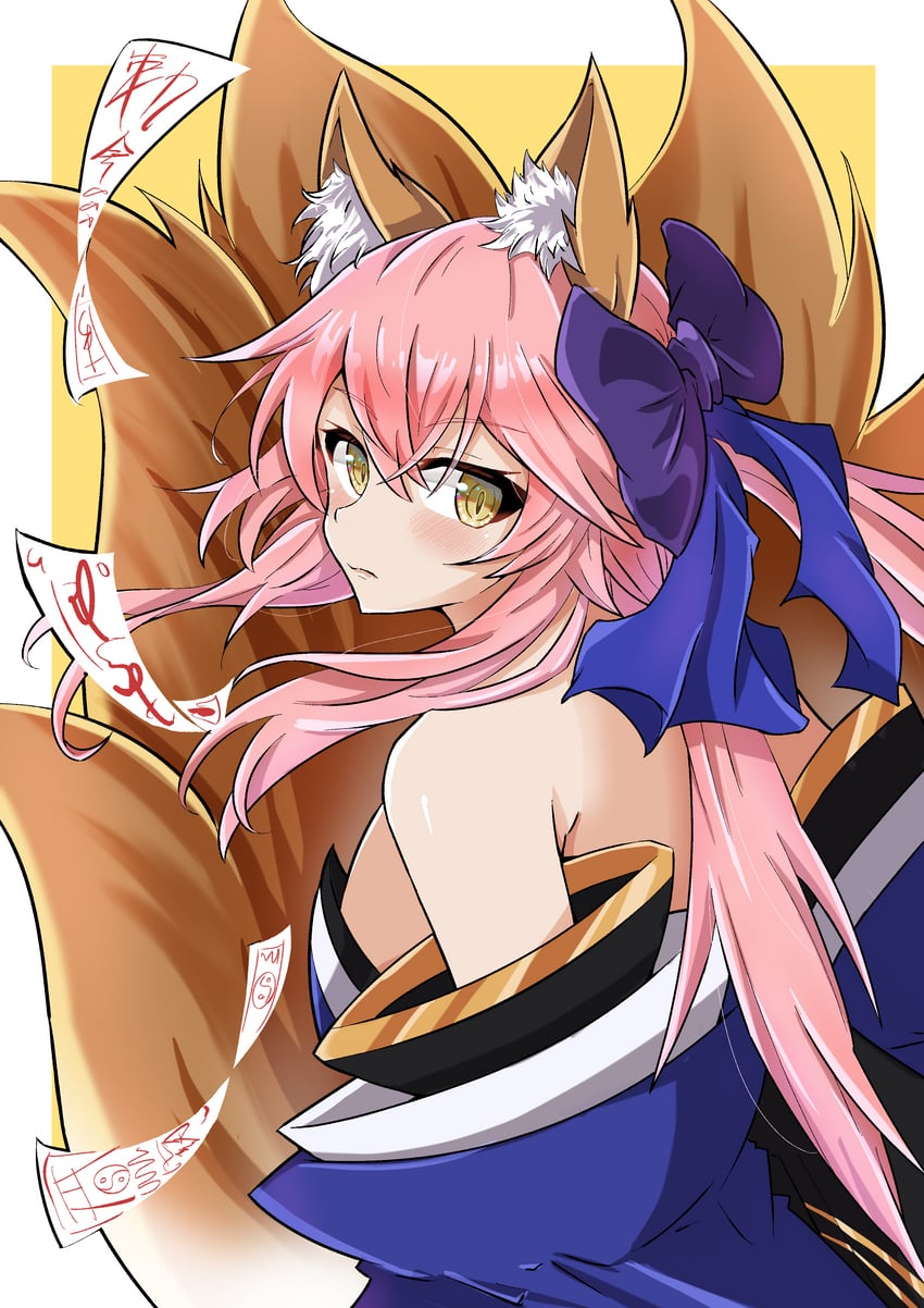 tamamo and tamamo no mae (fate and 1 more) drawn by bakuma