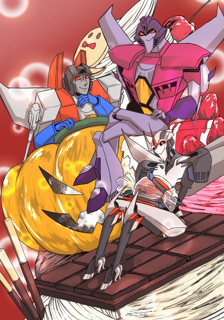 starscream (transformers and 3 more) drawn by katabira