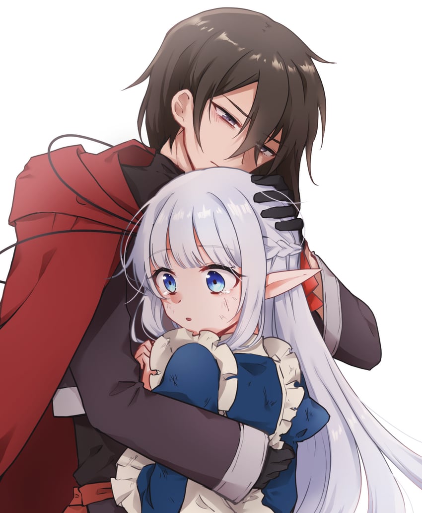 nephelia and zagan (maou no ore ga dorei elf wo yome ni shitanda ga dou medereba ii?) drawn by nattumin12