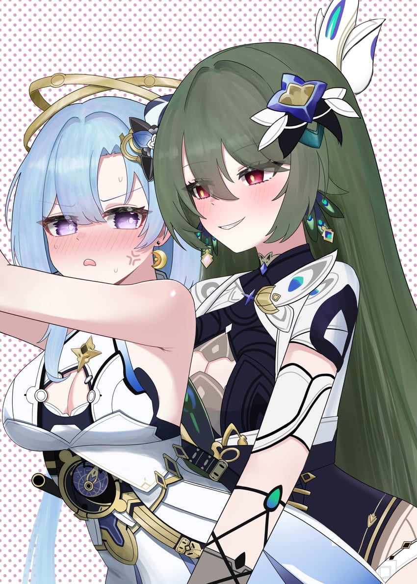 griseo and vita (honkai and 1 more) drawn by bamanul