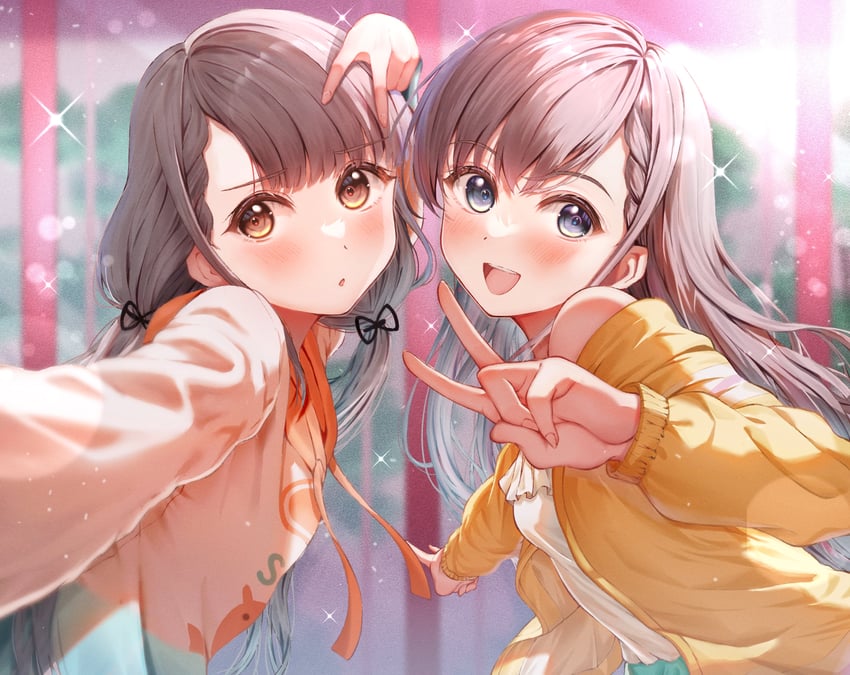 hisakawa hayate and hisakawa nagi (idolmaster and 2 more) drawn by yugao_(kam_pom37)