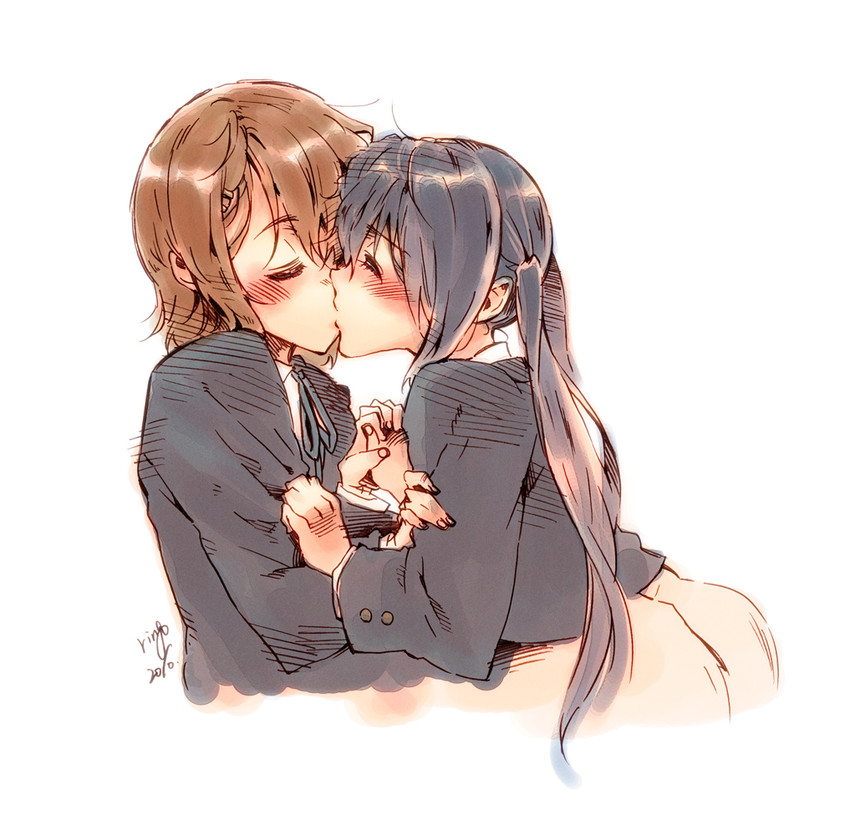 nakano azusa and hirasawa yui (k-on!) drawn by takanashi_ringo