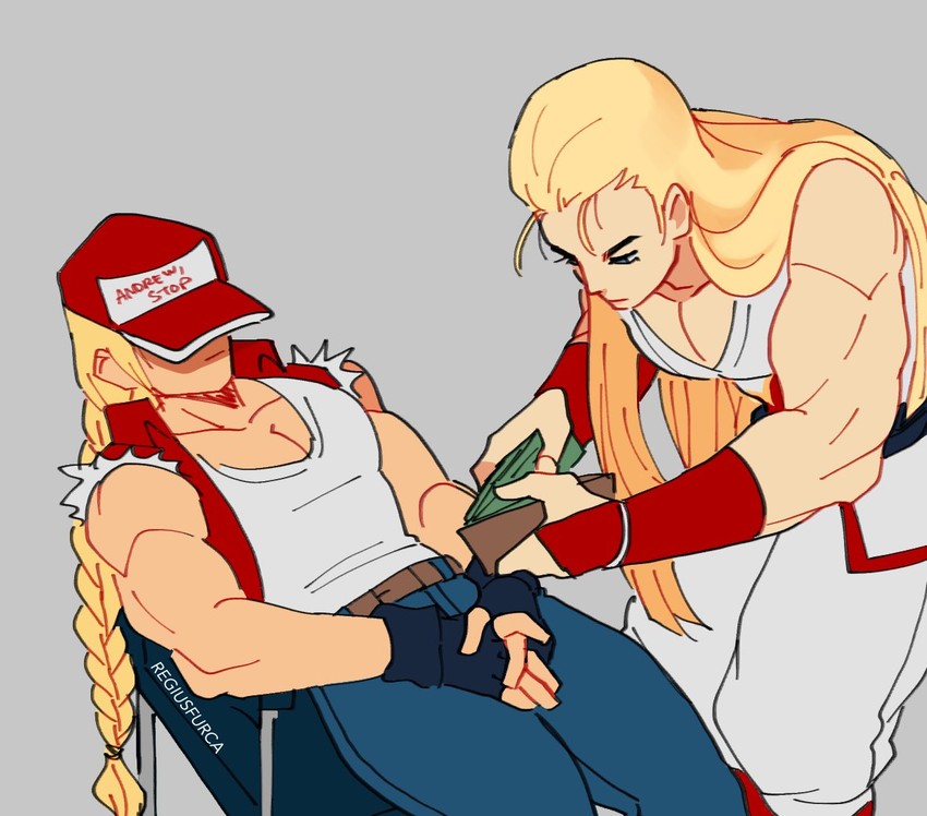terry bogard and andy bogard (the king of fighters and 1 more) drawn by regiusfurca