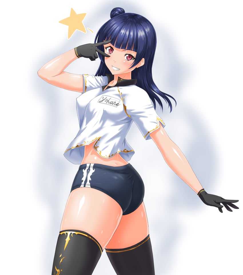 tsushima yoshiko (love live! and 1 more) drawn by cocoa_(cocoa0191)