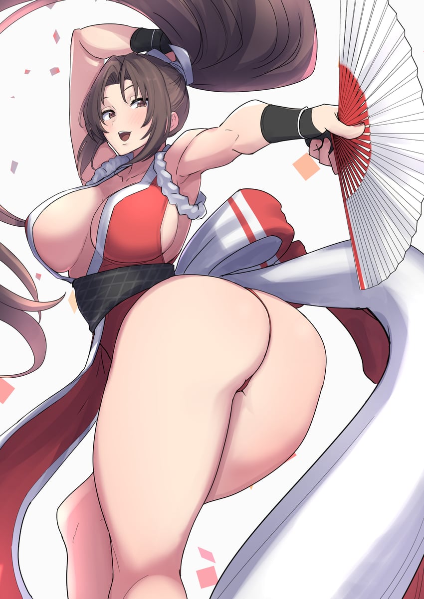 shiranui mai (the king of fighters and 1 more) drawn by clash_kuro_neko