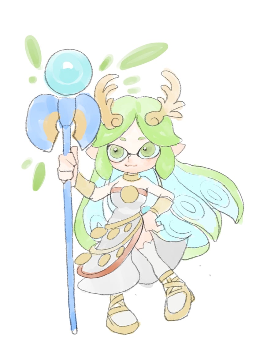 palutena (splatoon and 2 more) drawn by mono_(monomono1998)