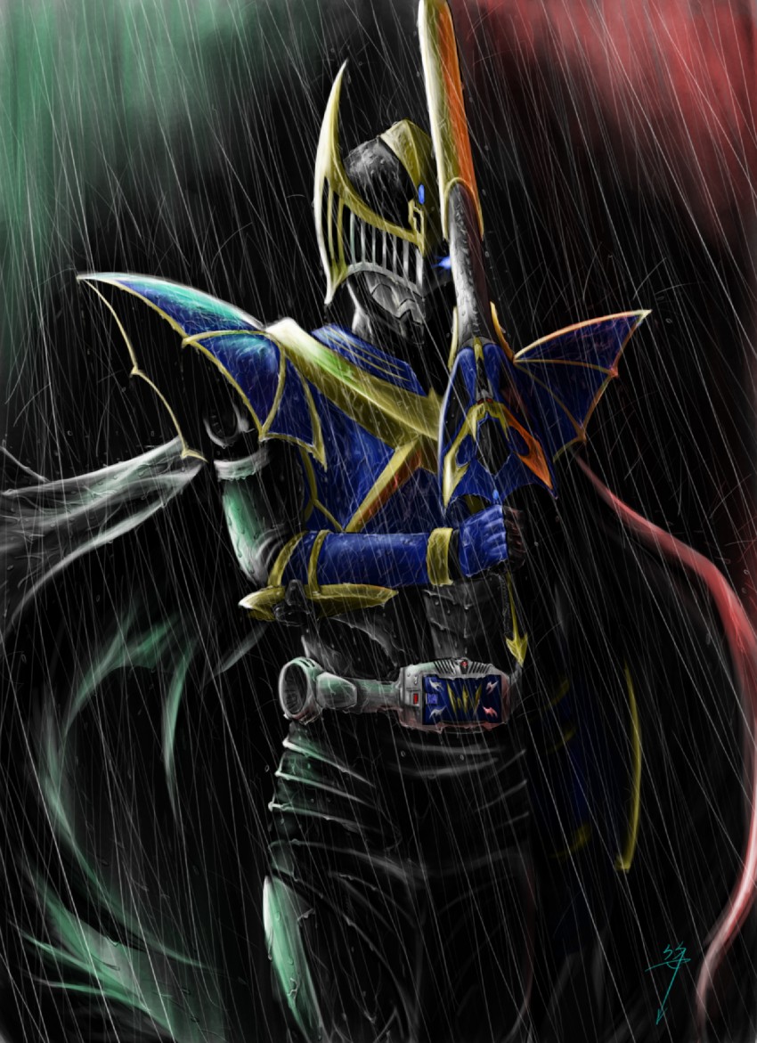 kamen rider knight and kamen rider knight survive (kamen rider and 1 more) drawn by dead_pepper
