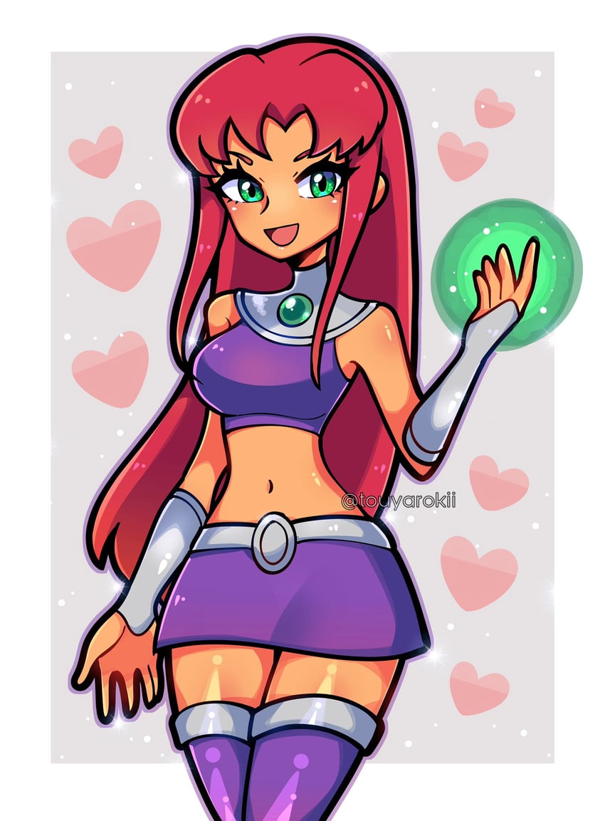 starfire (dc comics and 1 more) drawn by touyarokii