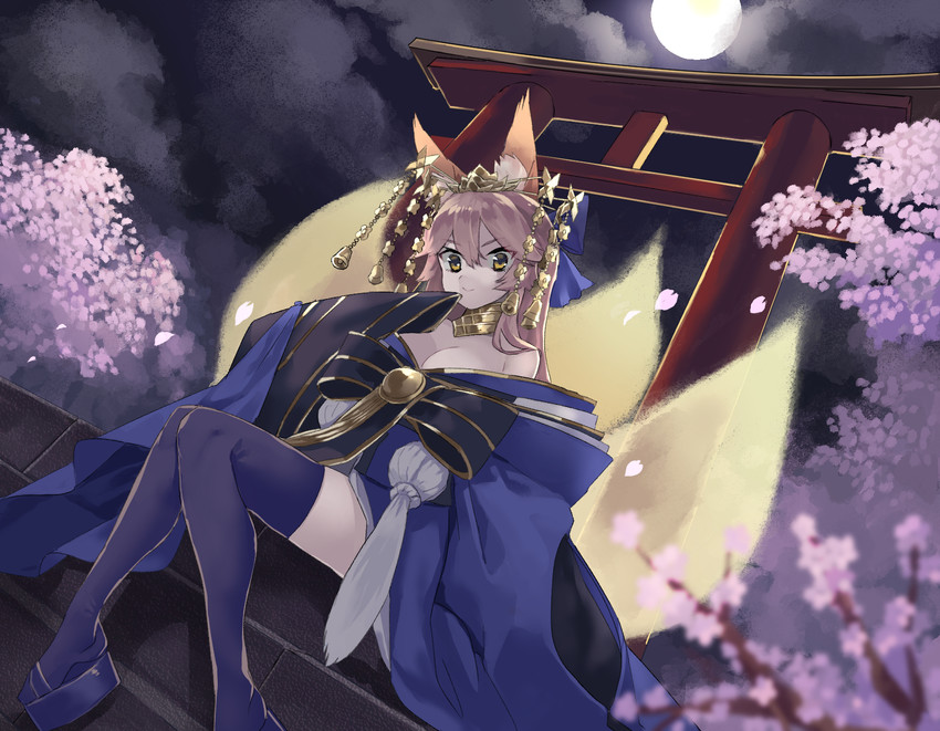 tamamo and tamamo no mae (fate and 1 more) drawn by kaerude123