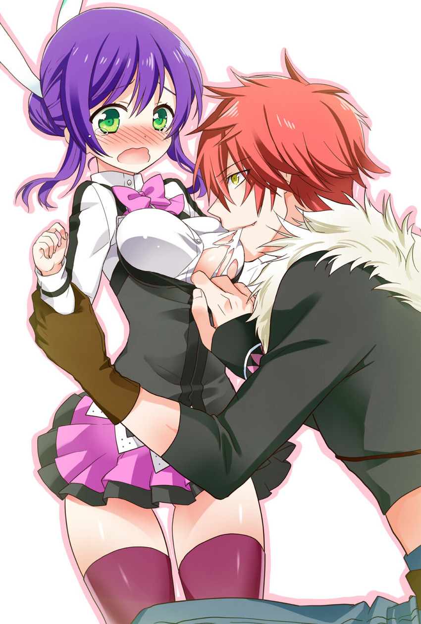 mikono suzushiro and kagura demuri (aquarion and 1 more) drawn by koharu_(mh)