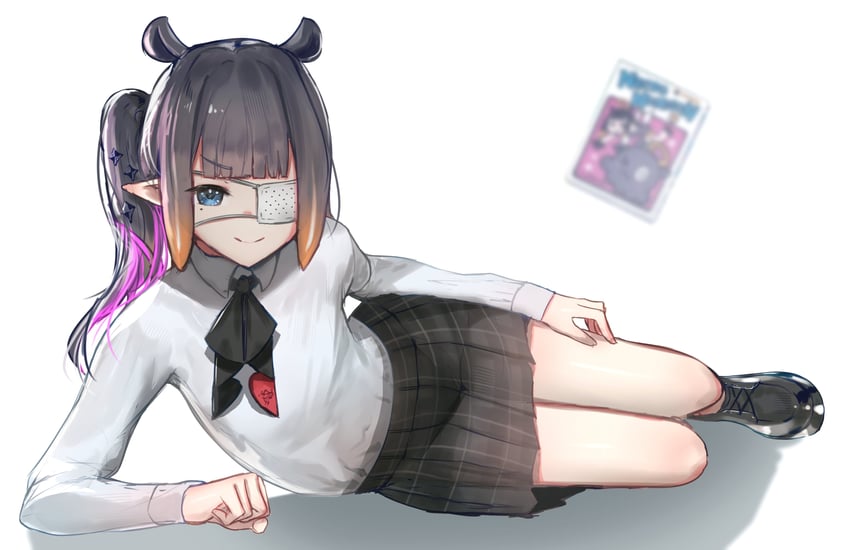 ninomae ina'nis and ao-chan (hololive and 1 more) drawn by advarcher