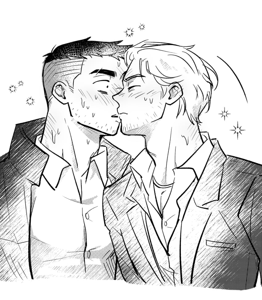 david king and felix richter (dead by daylight) drawn by wasted_m9